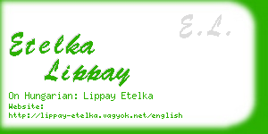 etelka lippay business card
